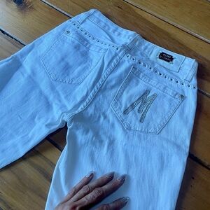 Guess by Marciano White 3/4 length jeans